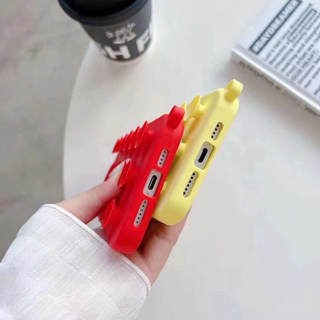 Fun Suction Cup Silicone Mobile Phone Case For iPhone 15 14 13 12 11 Pro max TPU Sucker DIY New Shockproof Back Cover