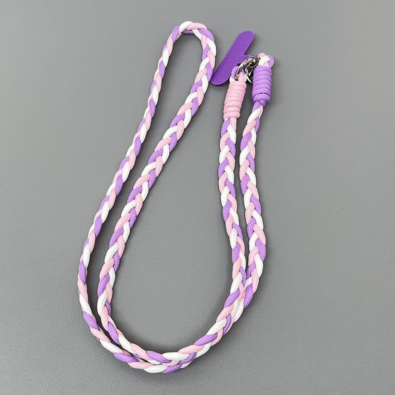 Mobile phone hanging rope crossbody rope adjustable shoulder hanging mobile phone shell long rope neck smile face crossbody stra