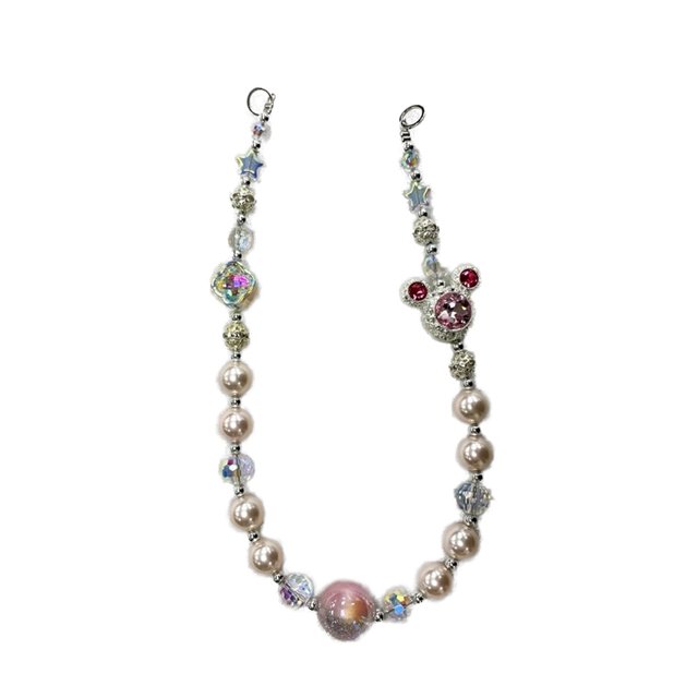 New Colorful Cell Phone Lanyard Keychain Acrylic diamonds Accessories wrist strap