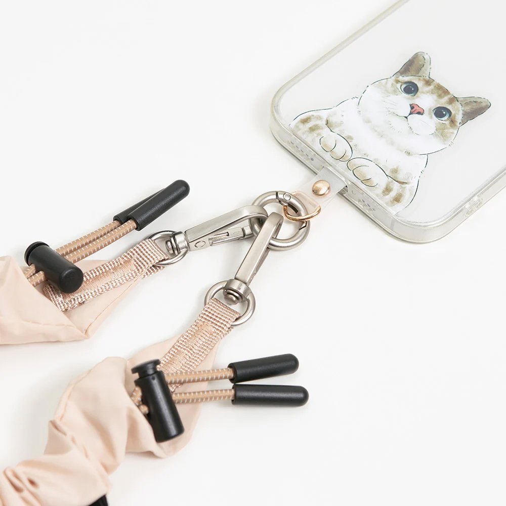 New elastic ring lanyard shoulder strap mobile phone wrist strap bag with wrinkled shape lightweight design multi-purpose use