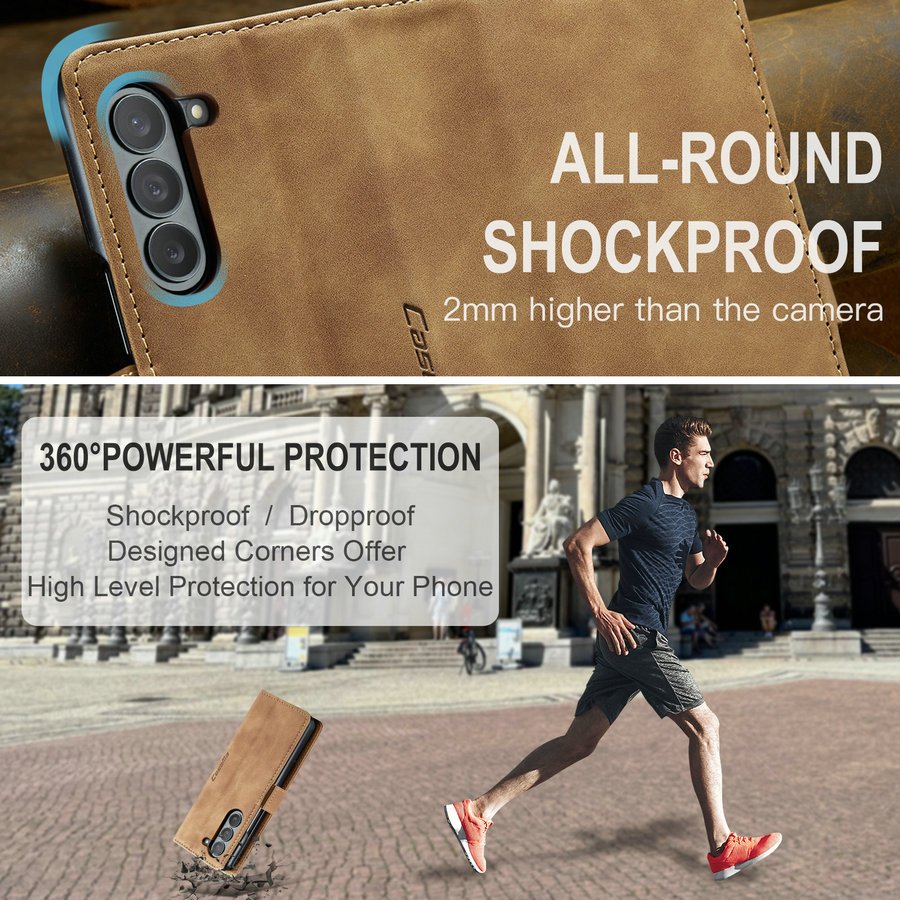 CaseMe Mobile Phone Cases for Samsung Z Fold 6 Wallet Case Leather Luxury Leather Flip Card Cover for Samsung Z Fold 6 5 4 Case