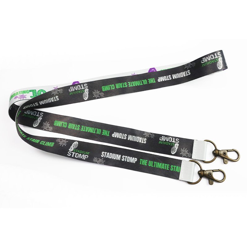 Custom adjustable fabric lanyard printing design cell phone lanyard personalizado neck id card holder lanyard
