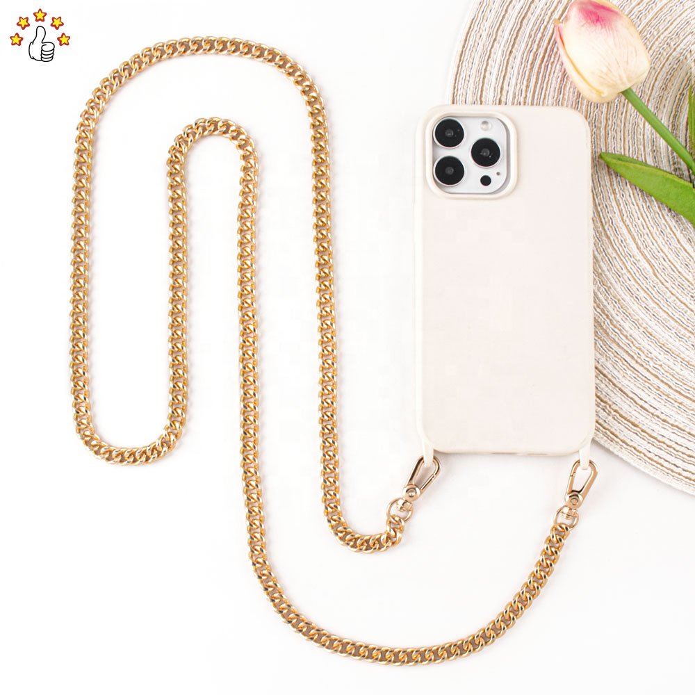 High Quality Metal Long Chain Cross-body Mobile Phone Case Lanyard Hanging Chain Lobster Buckle Anti-lost Chain