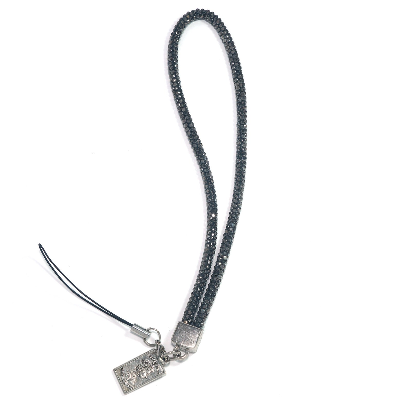 New Mobile Phone Lanyard Wrist Chain Luxury Rhinestone Hanging Chain High-End Short Diamond-Encrusted Bracelet Anti-Lost Metal