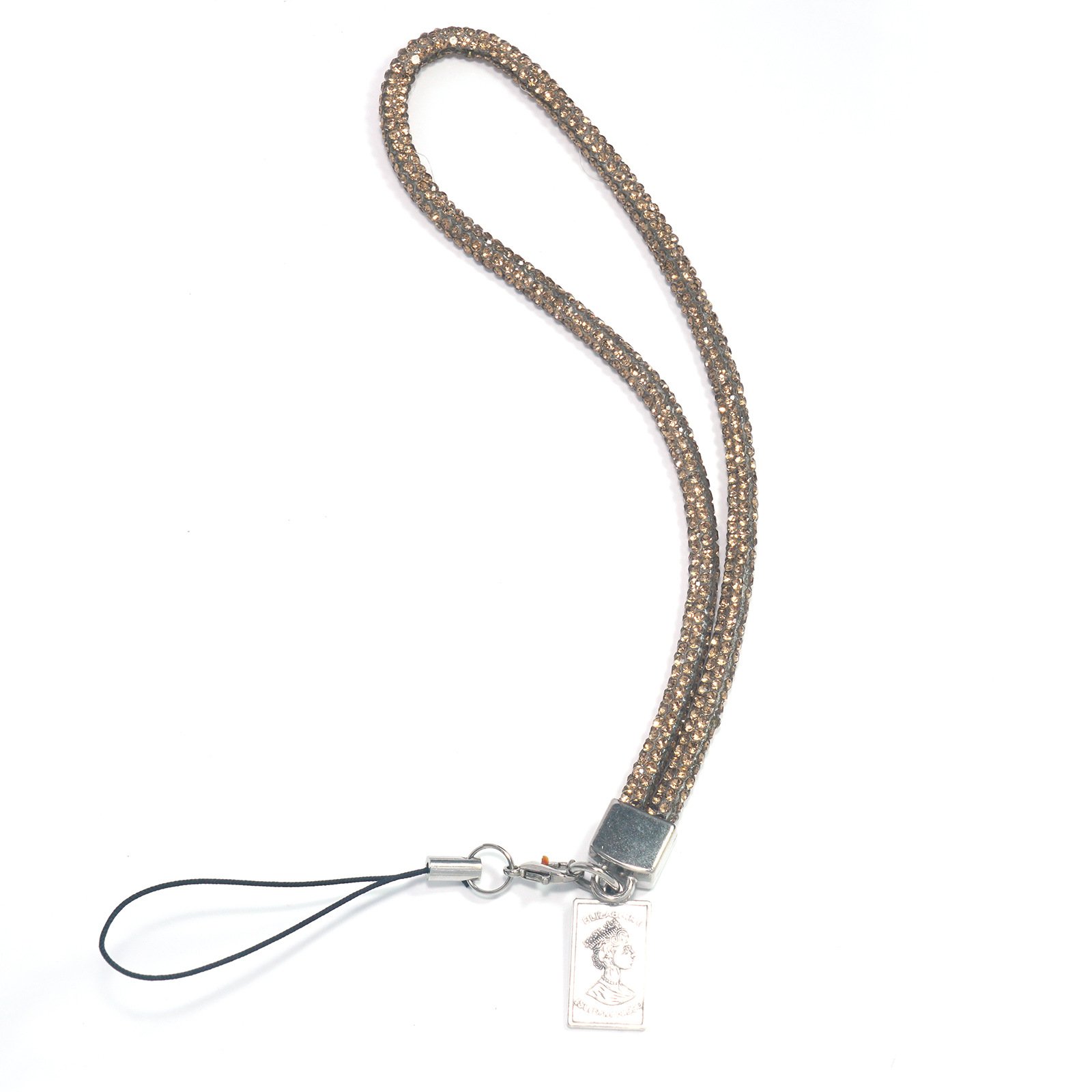 New Mobile Phone Lanyard Wrist Chain Luxury Rhinestone Hanging Chain High-End Short Diamond-Encrusted Bracelet Anti-Lost Metal