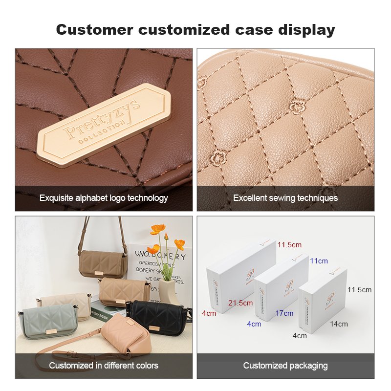 Prettyzys Hot Selling Small Crossbody Bag Multifunctional Several Card Slot Factory Custom Ladies Messenger Bag