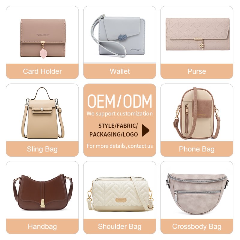 Prettyzys Hot Selling Small Crossbody Bag Multifunctional Several Card Slot Factory Custom Ladies Messenger Bag