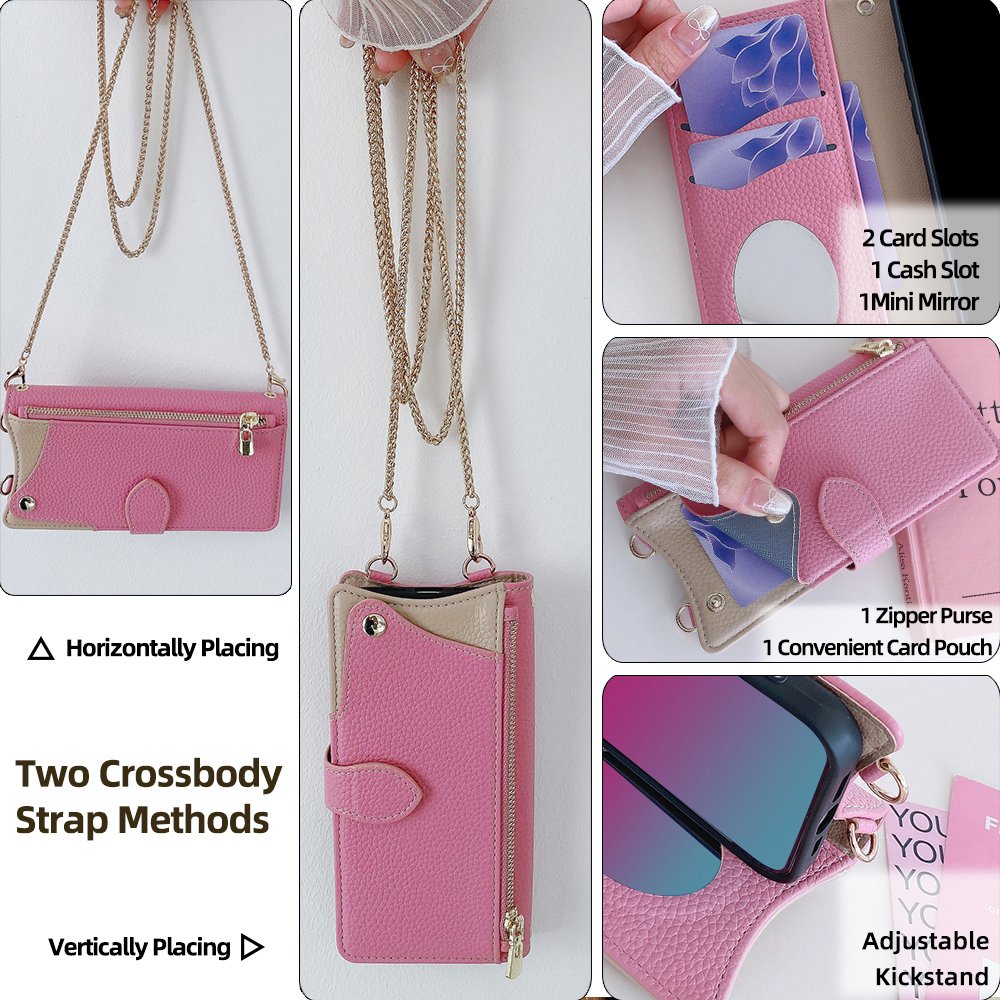 New Trending Wallet Cover For Honor Magic V3 6 200 90 70 X50 10X X9B X8B 9X 8A Pro lite Mirror Leather Cell Phone Case Lanyard