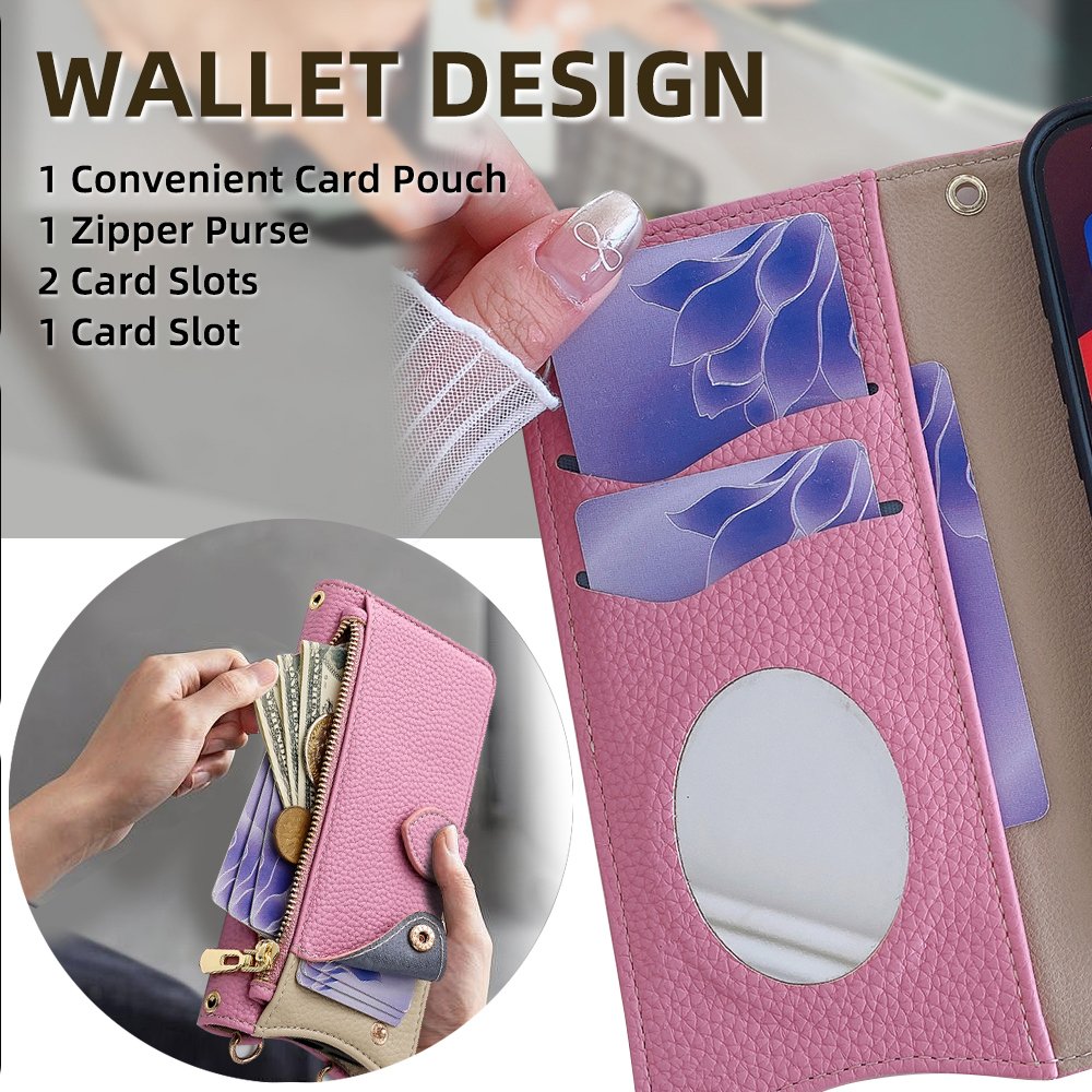New Trending Wallet Cover For Honor Magic V3 6 200 90 70 X50 10X X9B X8B 9X 8A Pro lite Mirror Leather Cell Phone Case Lanyard