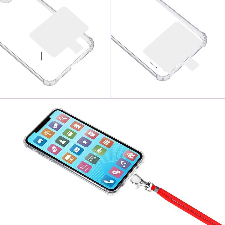 Universal Crossbody Body mobile Phone strap Lanyard with Patch Adjustable Shoulder Cellphone Neck Strap