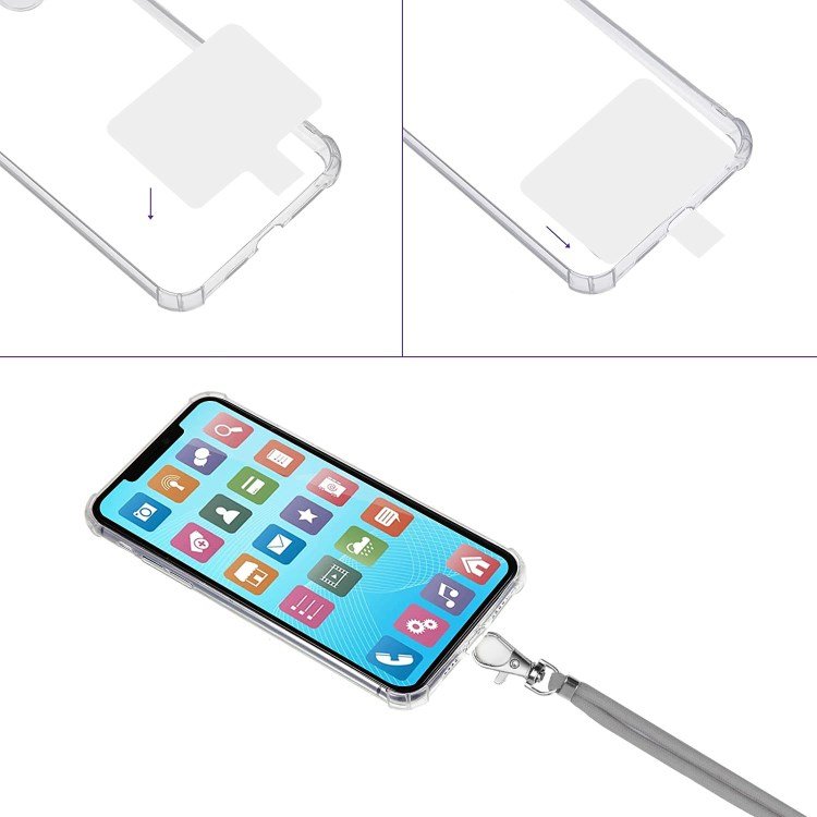 Universal Crossbody Body mobile Phone strap Lanyard with Patch Adjustable Shoulder Cellphone Neck Strap
