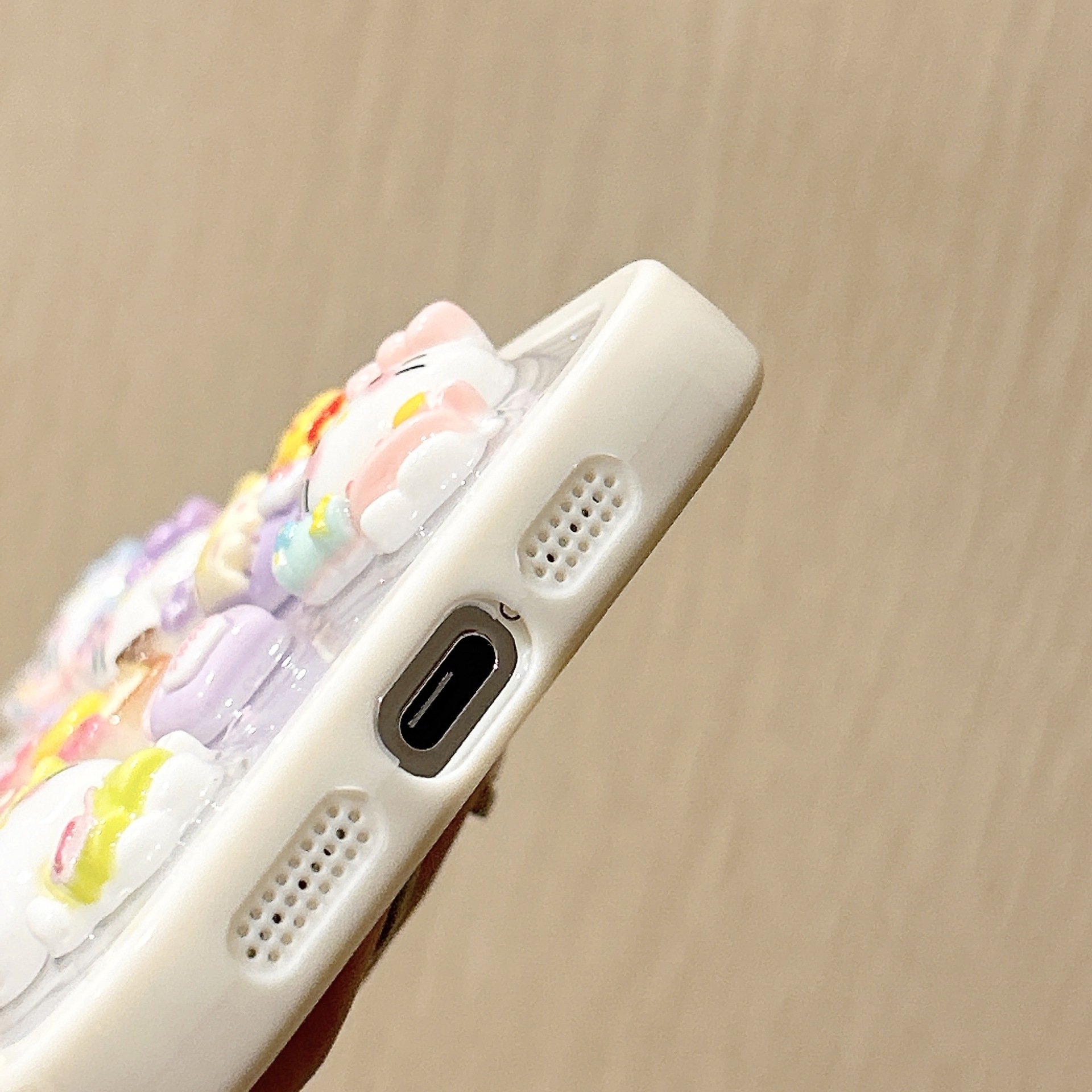 Ins Style Cartoon Sweet Girl Kt Cat Phone Case for Iphone 15 14 13 12 Fit 11 Pro Max Phone Cover HelloKitty drop glue for iPhone