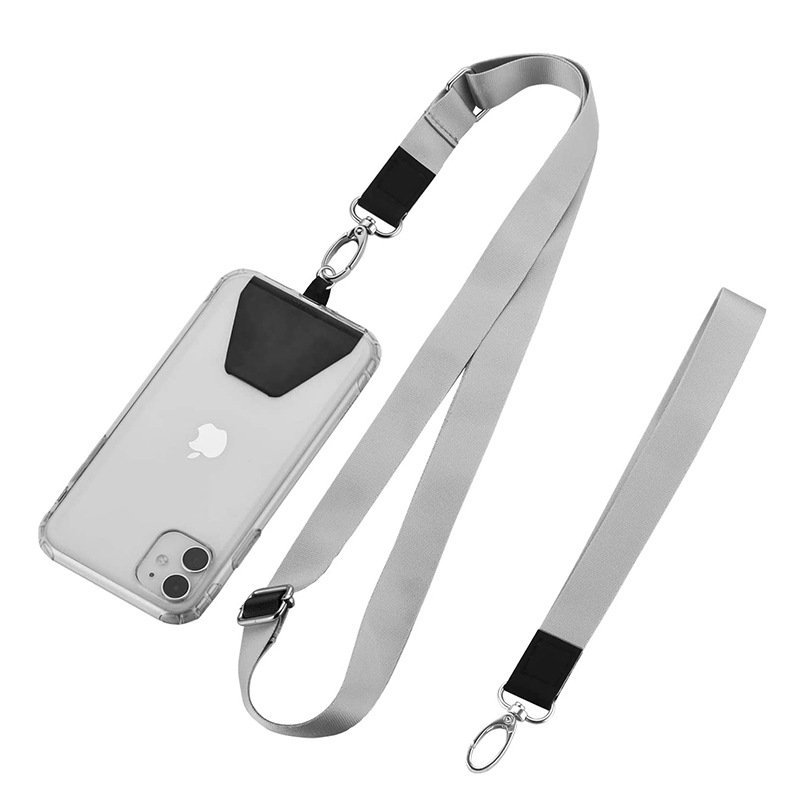 Multi-function Neck strap Adjustable Soft Polyester Strap Phone Lanyard Logo Color Customizable Compatible All Phones Case