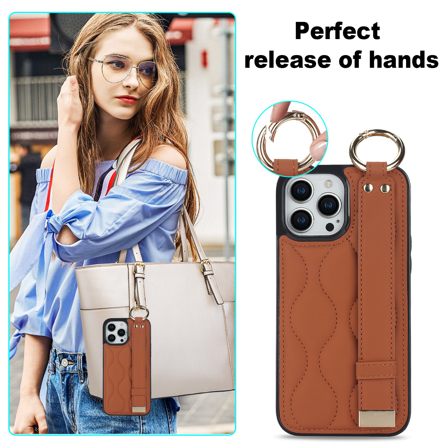 Wristband women pu leather phone case cover mobile phone case for iphone xs xr max cover luxury cell phone case