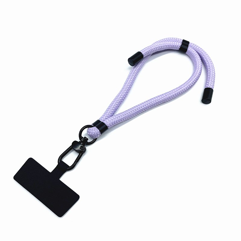 8mm Nylon Mobile Phone Case Lanyard Holder Key Wallet Anti Loss Hanging Rope Detachable Adjustable Short Cellphone Wrist Cord