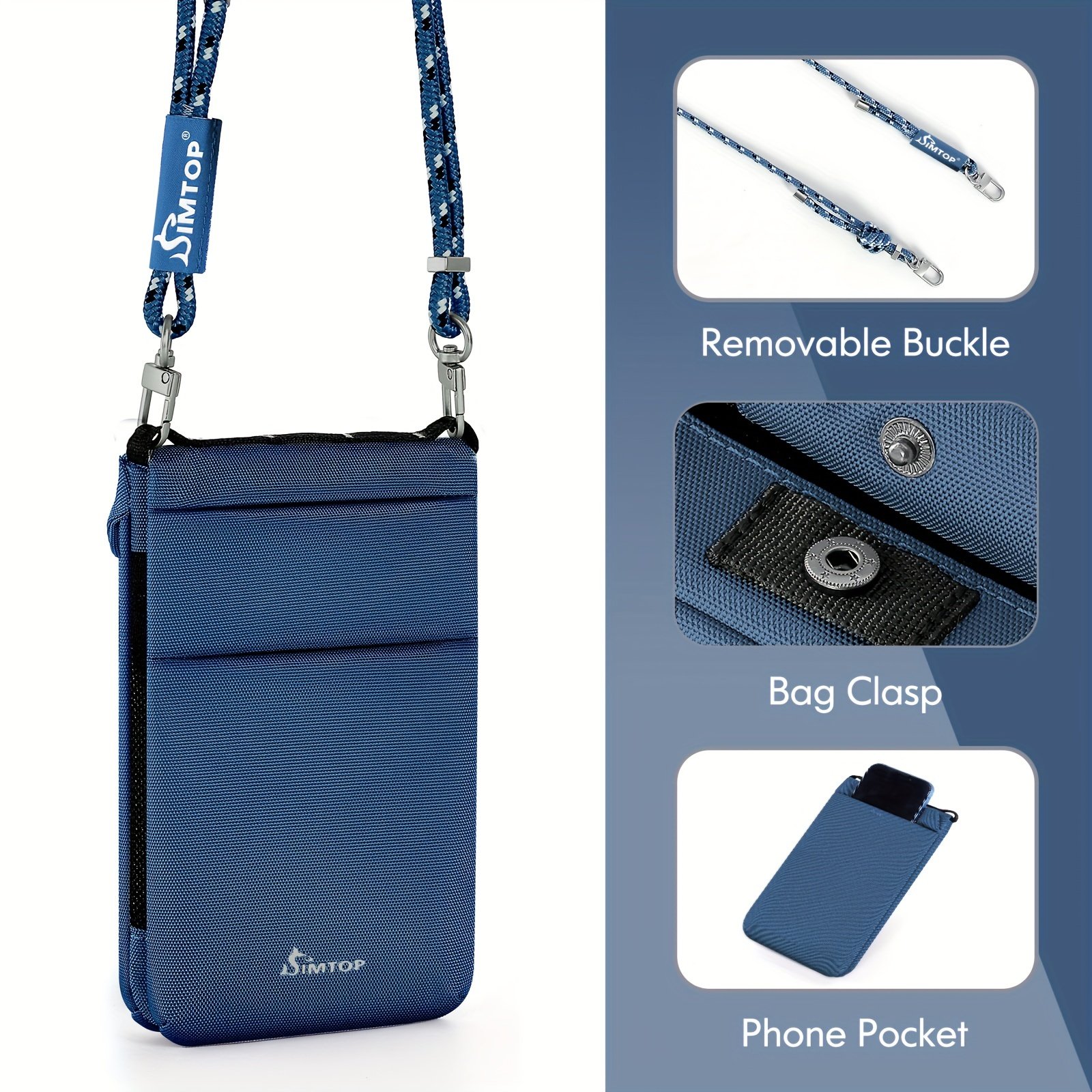 With Credit Card Slots Adjustable Shoulder Strap Small Crossbody Cell Phone Bag for Women, Mini Over Shoulder Handbag Purse