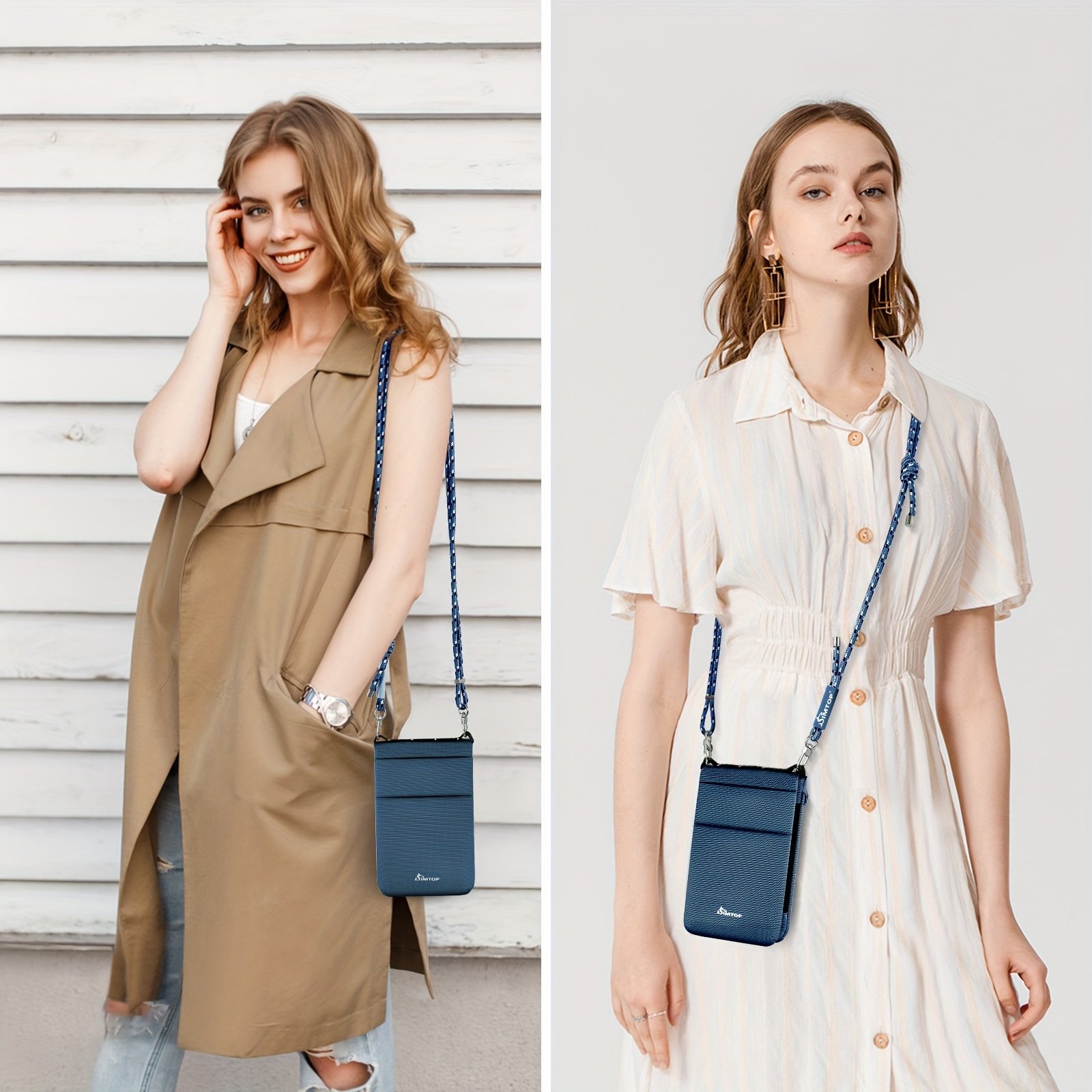 With Credit Card Slots Adjustable Shoulder Strap Small Crossbody Cell Phone Bag for Women, Mini Over Shoulder Handbag Purse
