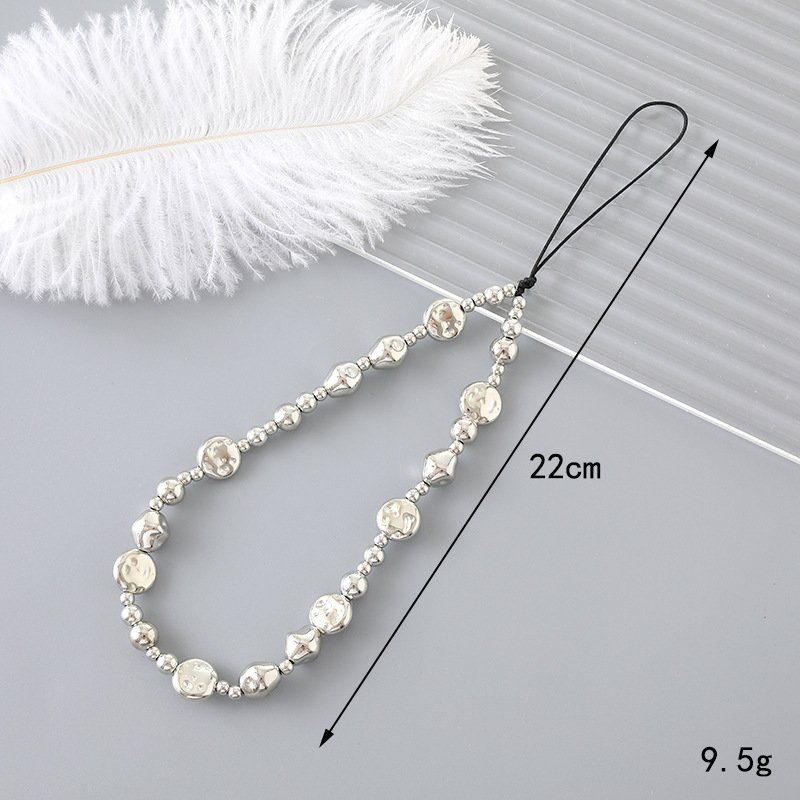 Hot Selling New Pearl Bow Mobile Phone Chain Special-Shaped Beaded Pendant Crossbody Strap and Lanyard Keychain Accessory