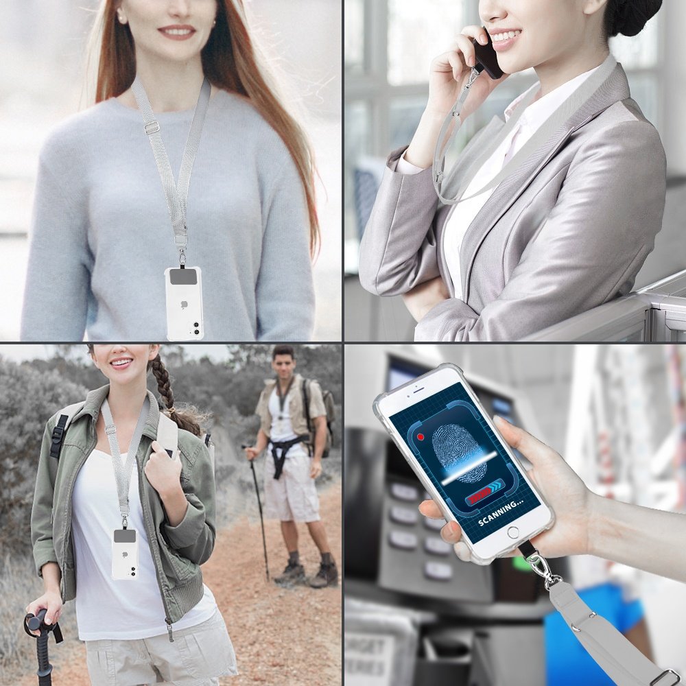 Amazon adjustable and detachable Polyester neck Lanyard and mobile phone safety tether phone lanyard for iPhone,Galaxy,Huawei
