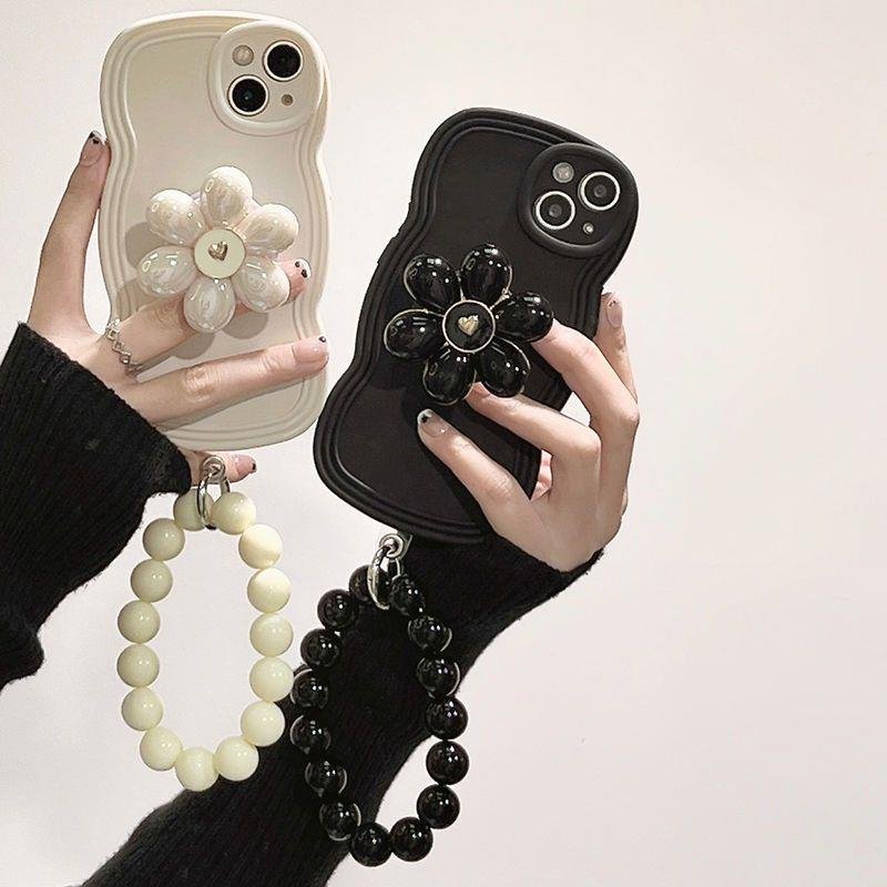 Custom Logo Lanyard Charger Mobile Cell Phone Belt Clip Pouch Case With Cute Animal Bear Wrist Strap For Iphone 13 pro 13 pro