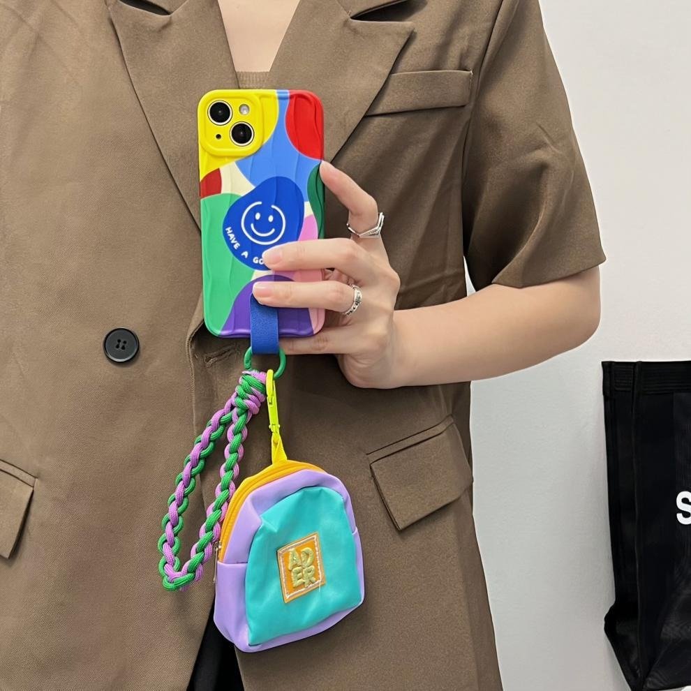 Hot Selling Ins Colorful Fashion Cute Crossbody Strap Chain Lanyard Luxury Phone Case for iPhone 15 Pro Max 14 Plus 13 12 Pro 11