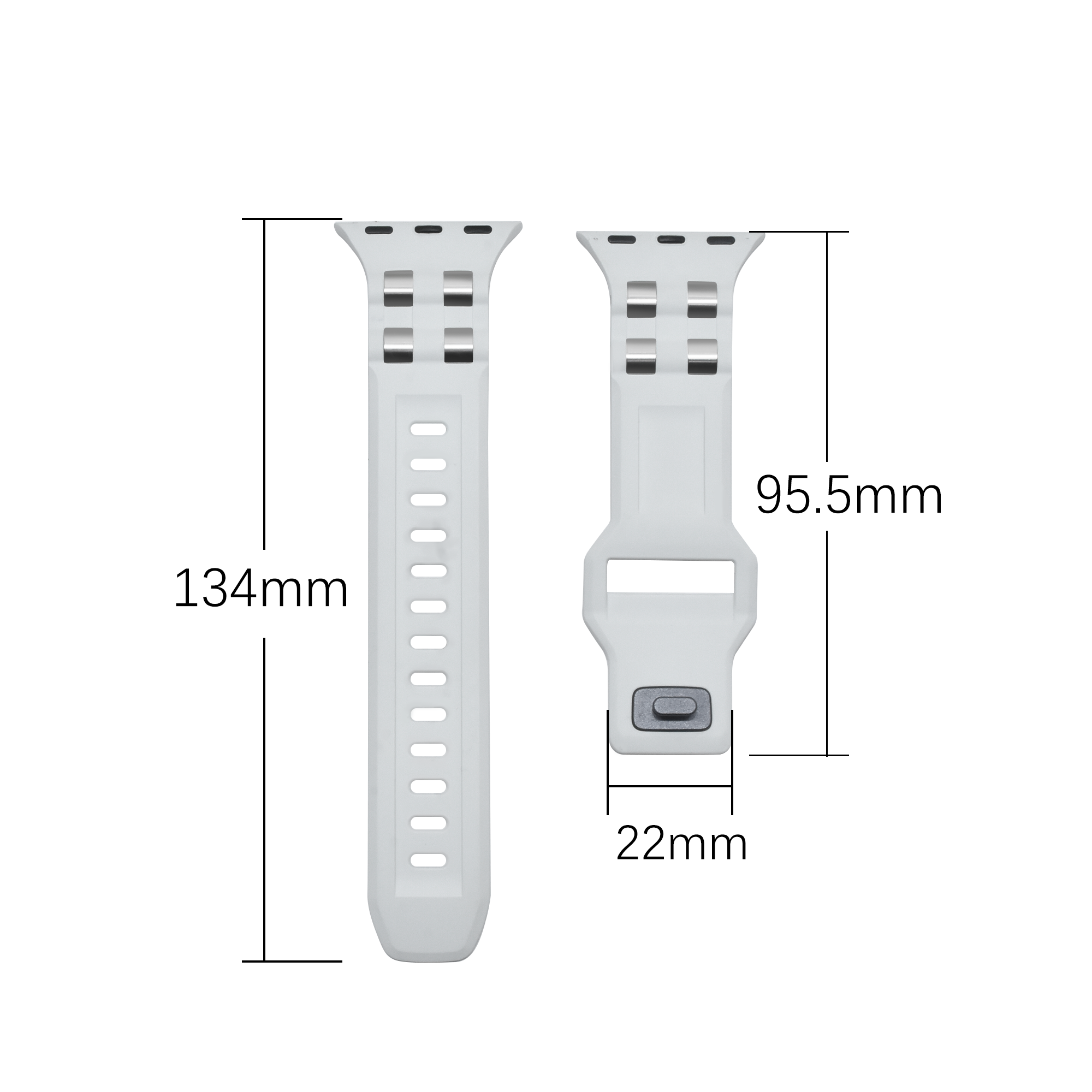 Waterproof Rubber Watch Bands For 2024 Designer Apple Watch Ultra 2 bands Luxury 49mm Luminous Wrist Band Smart Watch Strap