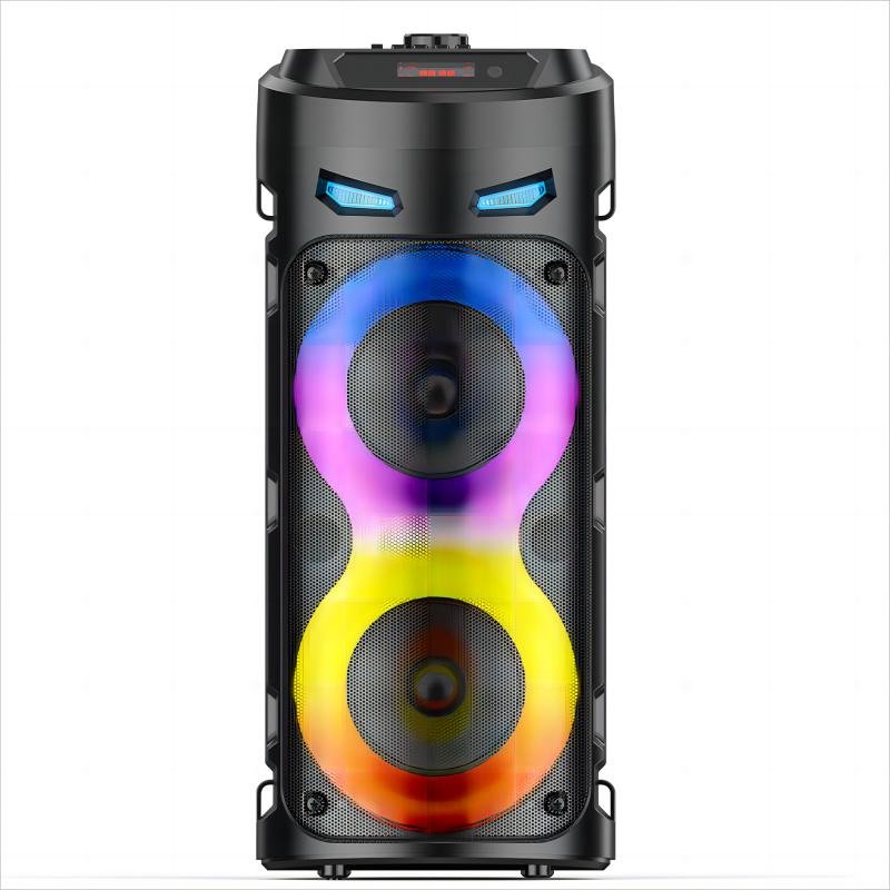 4inch Wireless Battery Speaker with RGB Light TWS DJ Party Box Bass Sound Portable Bluetooth Speakers Bosinas
