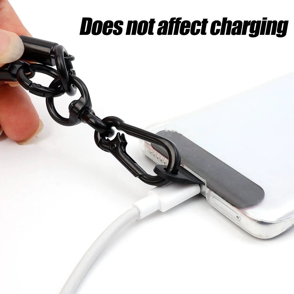 Universal Mobile Phone Lanyard with Card Tether Patches Adjustable Crossbody Cellphone Neck Straps for IPhone Samsung Xiaomi