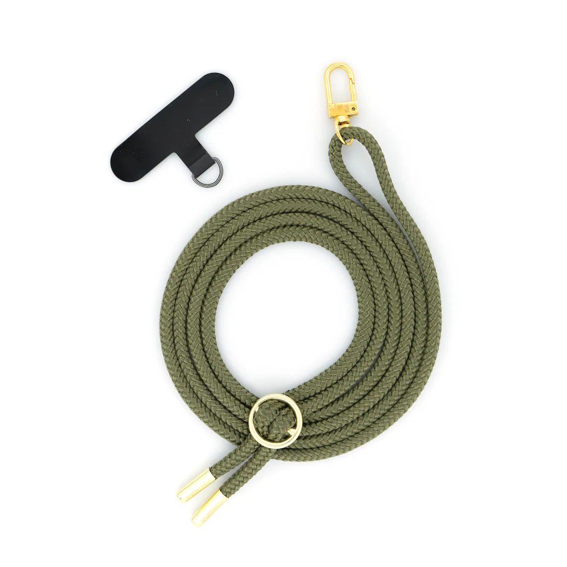 Universal Crossbody Mobile Phone Lanyard Adjustable Dacron Necklace Cell Phone Strap With Detachable Patch