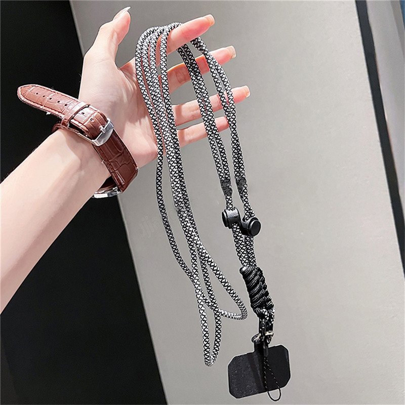 Stylish Leisure Mobile Phone Long Lanyard Nylon Strap Adjustable Telephone Chain Straps For Long Style Women Men Cellphone Rope