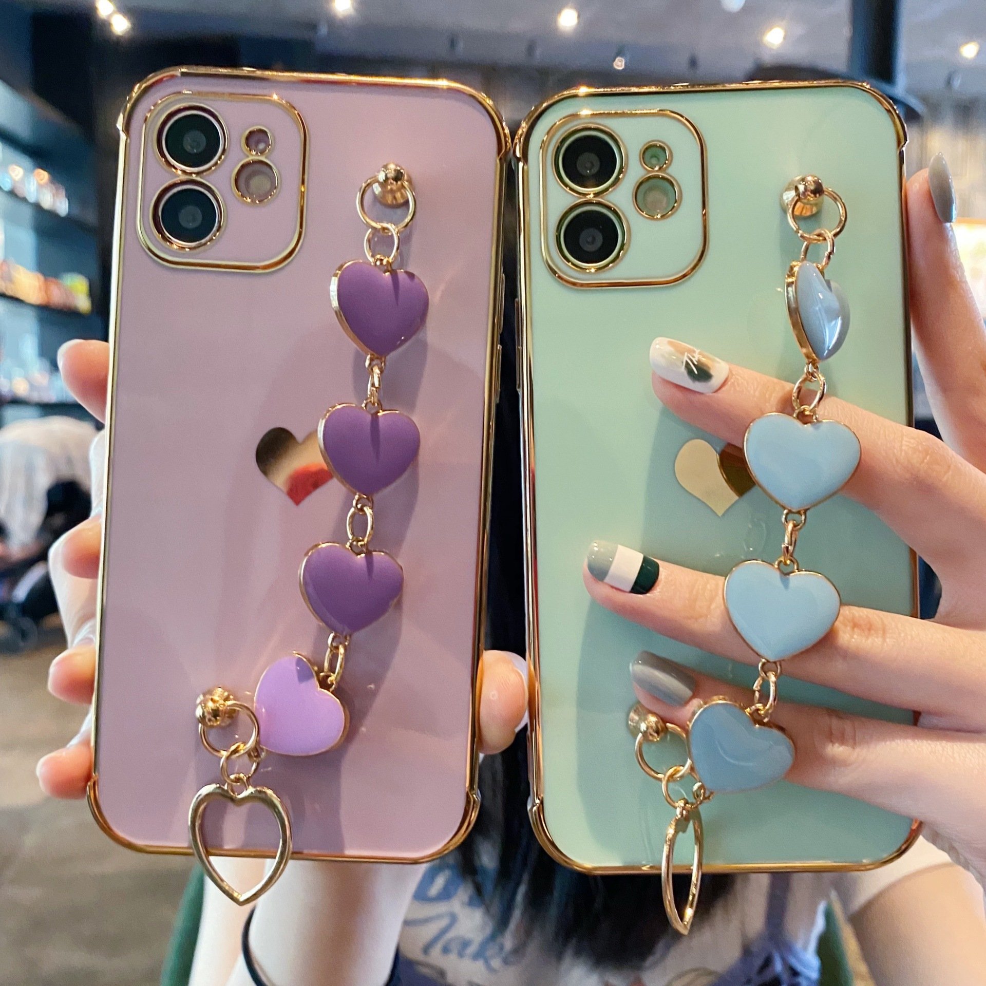 factory price gold electroplating soft mobile phone cover case for iphone 15 14 13 12 11 for ladies