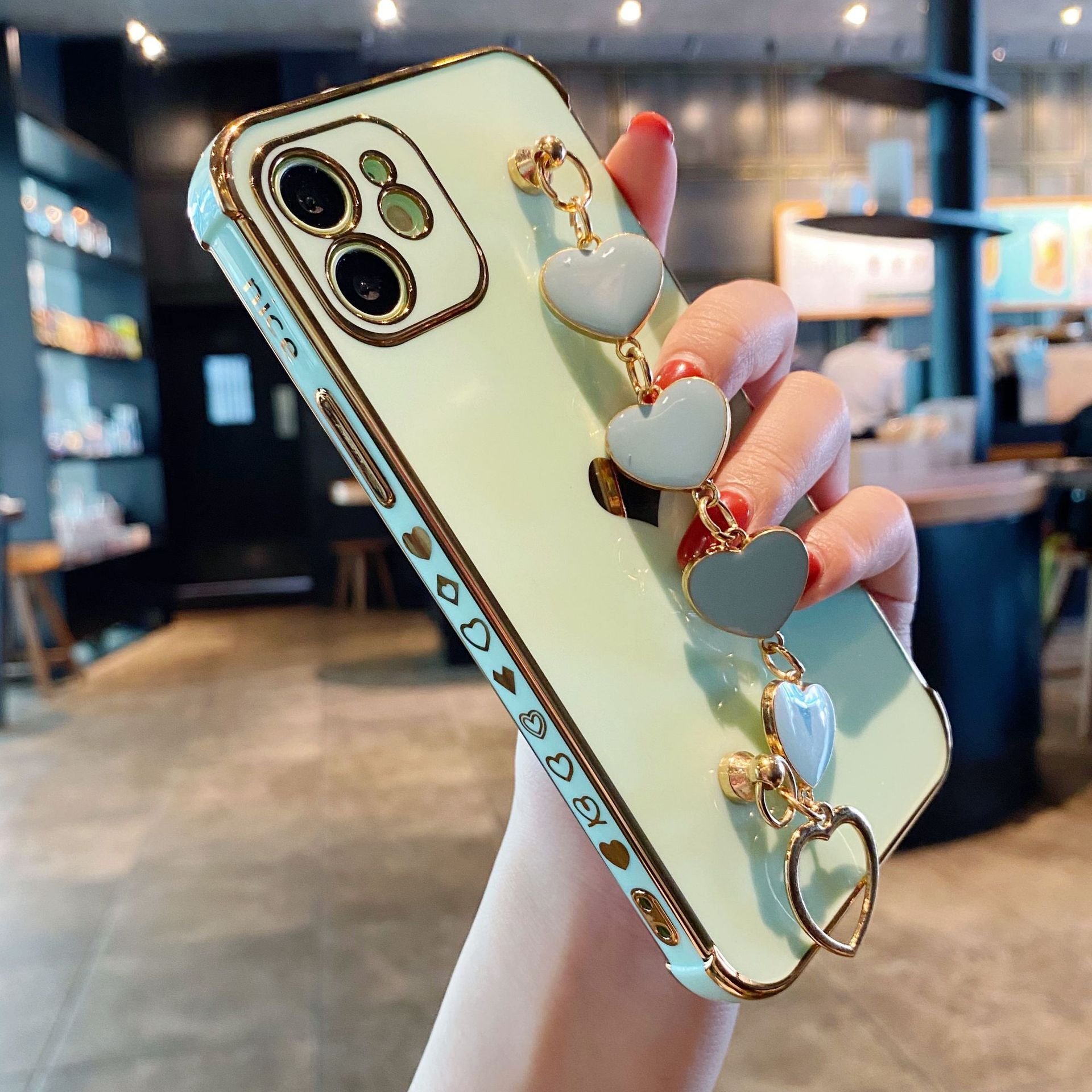 factory price gold electroplating soft mobile phone cover case for iphone 15 14 13 12 11 for ladies