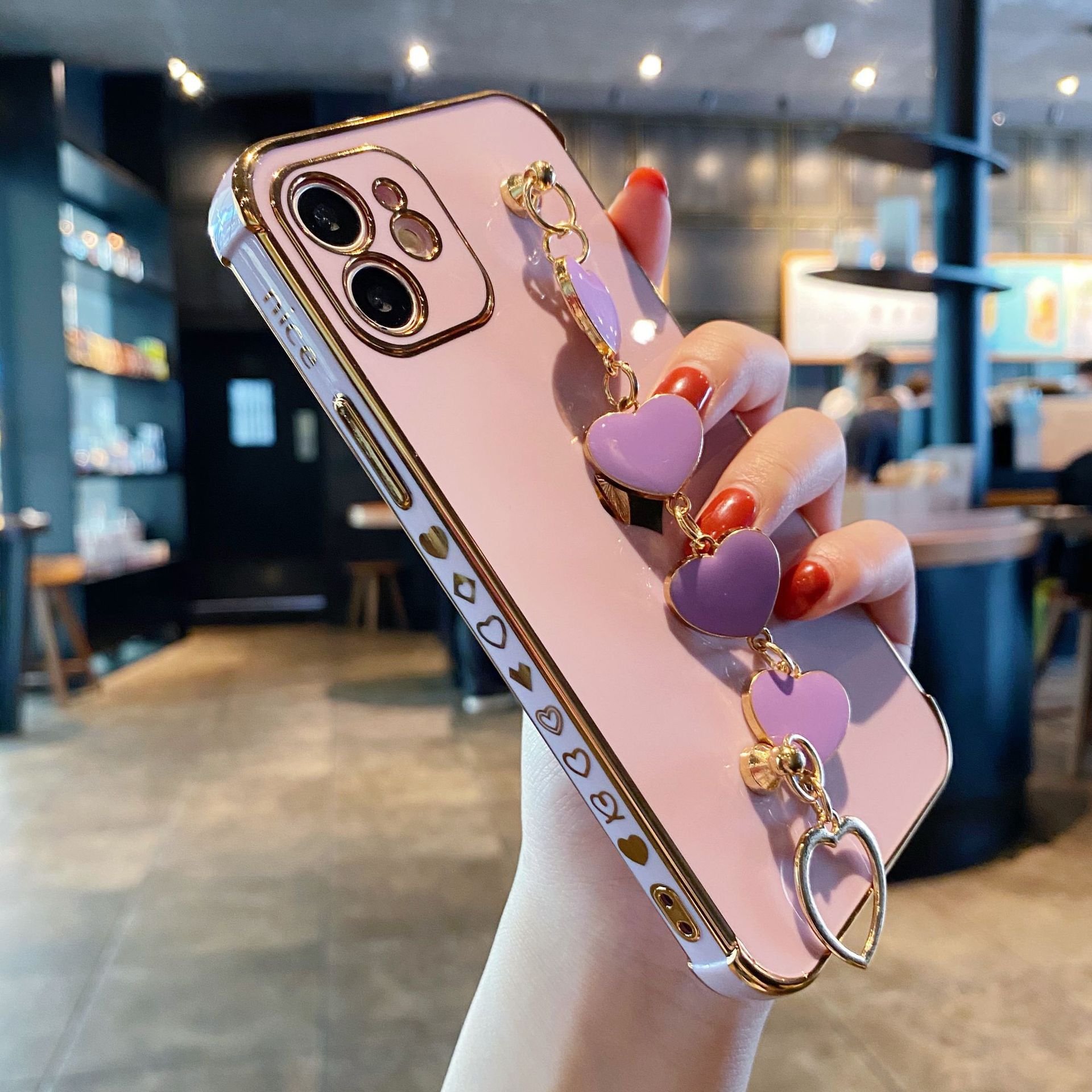 factory price gold electroplating soft mobile phone cover case for iphone 15 14 13 12 11 for ladies
