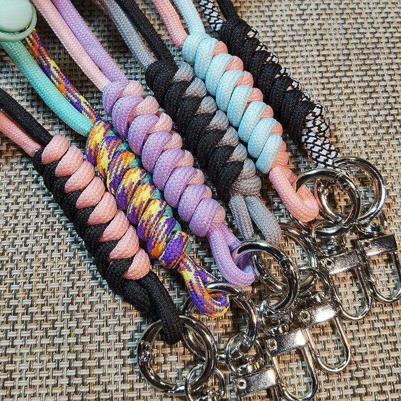 mobile phone lanyard rope creative short woven hanging rope phone case keyring phone neck hanging rope