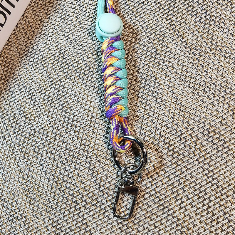 mobile phone lanyard rope creative short woven hanging rope phone case keyring phone neck hanging rope