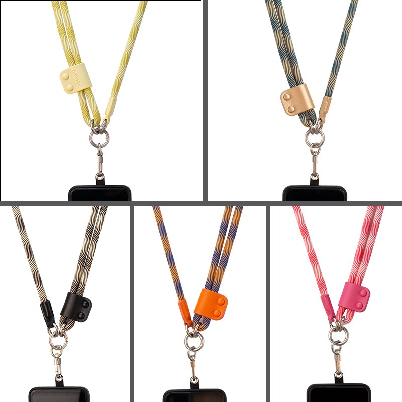 High Quality Phone Rope with zinc alloy buckle Universal Mobile Phone Lanyard Neck Wear Strap Key chain Rope With Tether Patch
