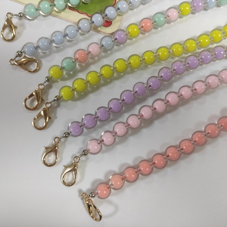 LeYi New Crushed Rock Phone Chain Rope Phone Straps For Mobile Phones Crystal Stone Hanging Ornaments