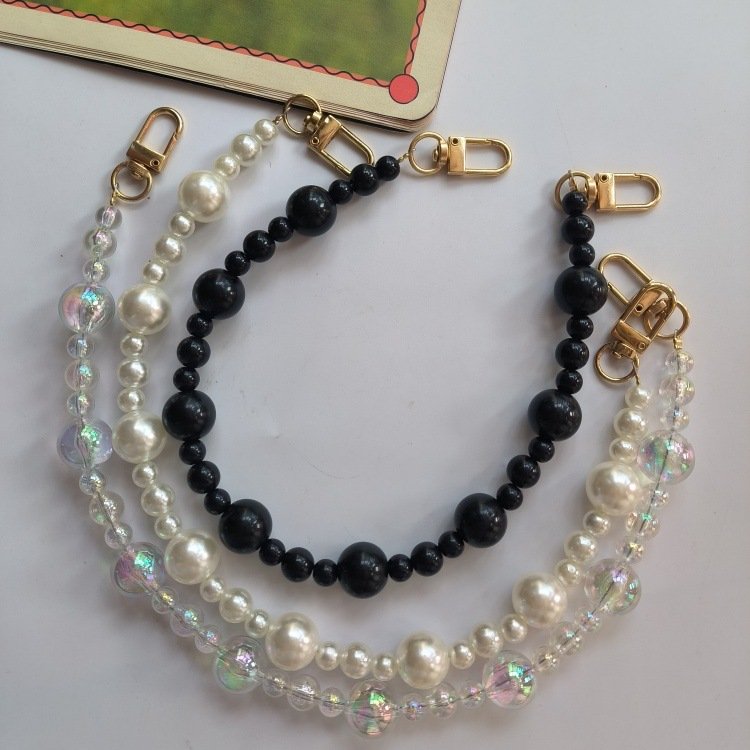 LeYi New Crushed Rock Phone Chain Rope Phone Straps For Mobile Phones Crystal Stone Hanging Ornaments