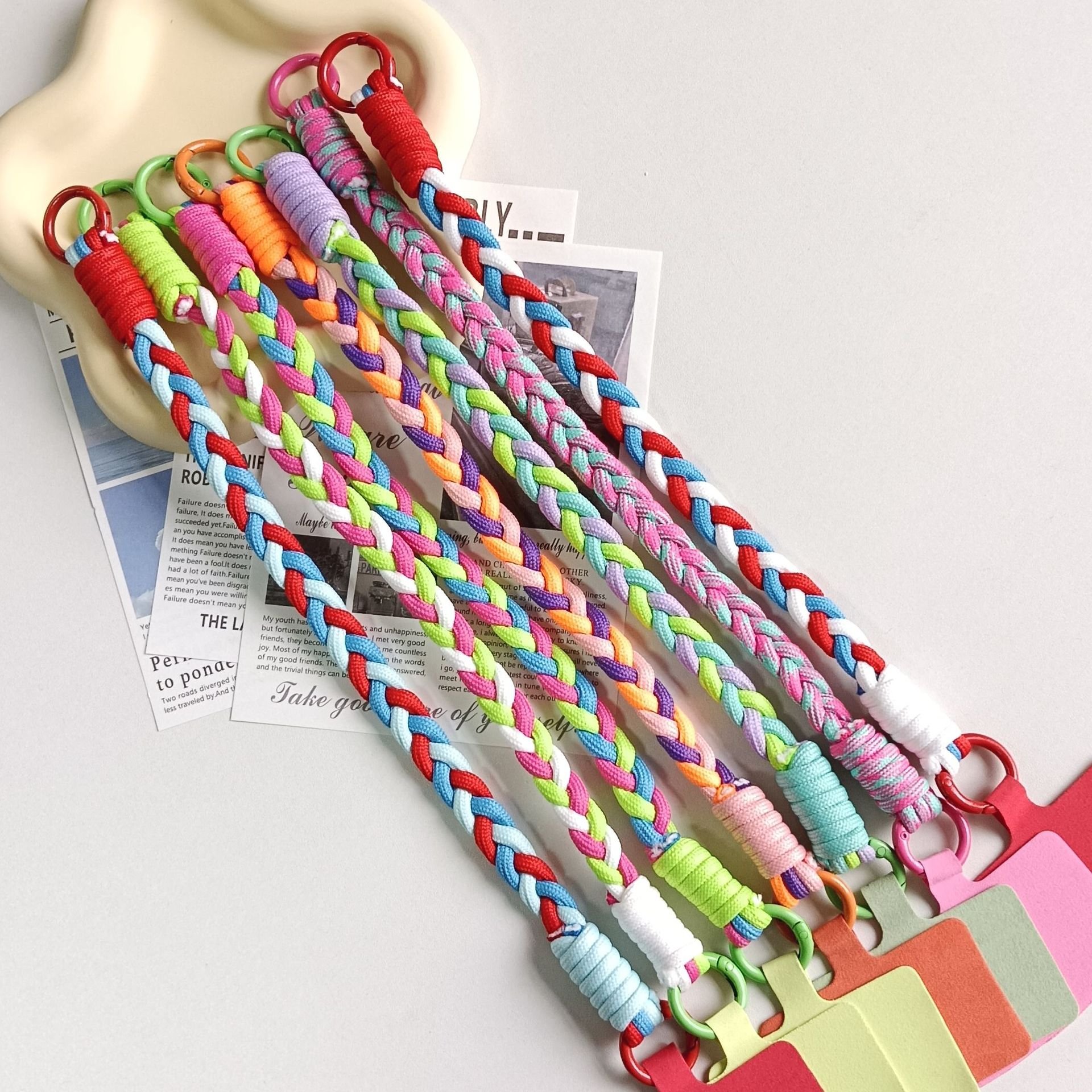 mobile phone strap hand-woven wrist hand-carrying mobile phone chain short strap for mobile phone