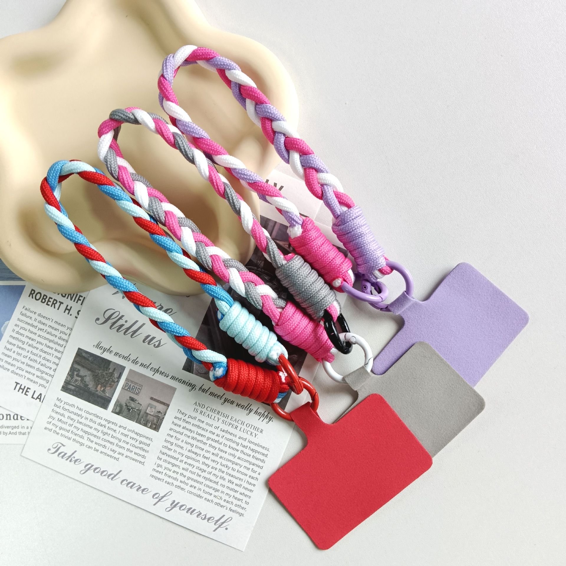 mobile phone strap hand-woven wrist hand-carrying mobile phone chain short strap for mobile phone