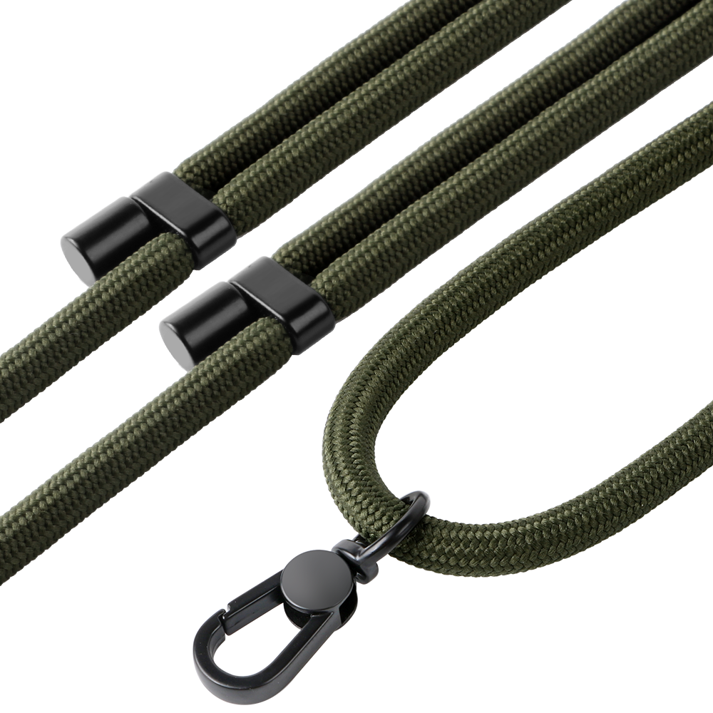 Woven rope shoulder strap mobile phone chain adjustable double-layer shoulder strap neck hanging multifunctional lanyard