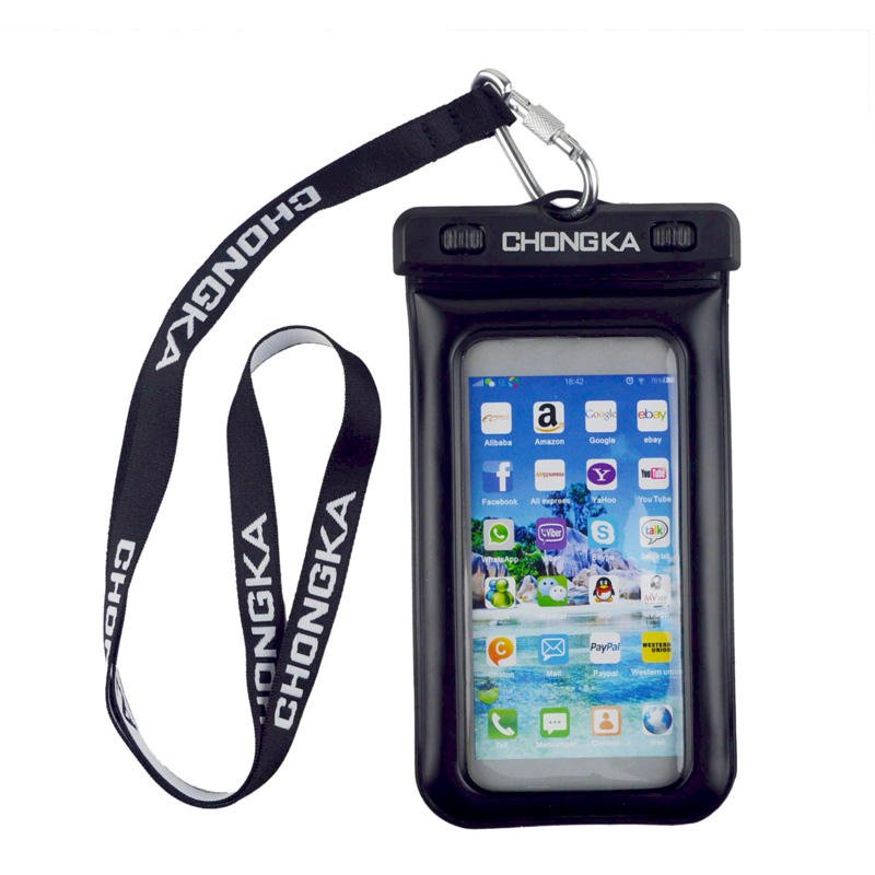 Factory Wholesale phone cases bag Beach lightweight neck strap waterproof phone bags
