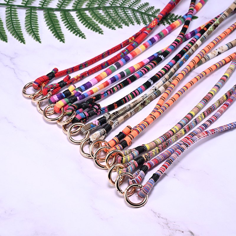 Fashion 120cm Rope Phone Chain Telephone Jewelry For Women Bag Chain Anti-Lost Charm Lanyard Bohemian Long Mobile Phone Strap