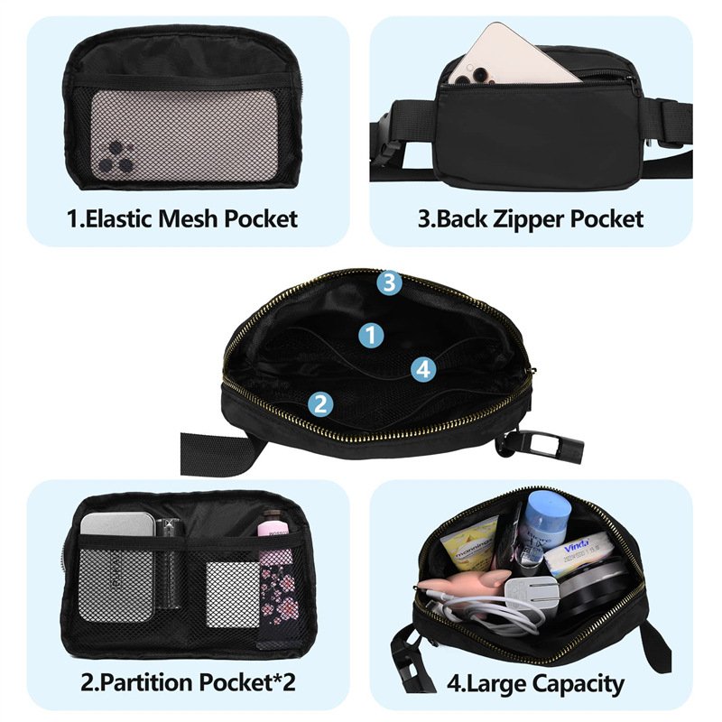 crossbody fashion chest bag for men high quality waterproof sport crossbody waist sport bag waist fanny pack for sport