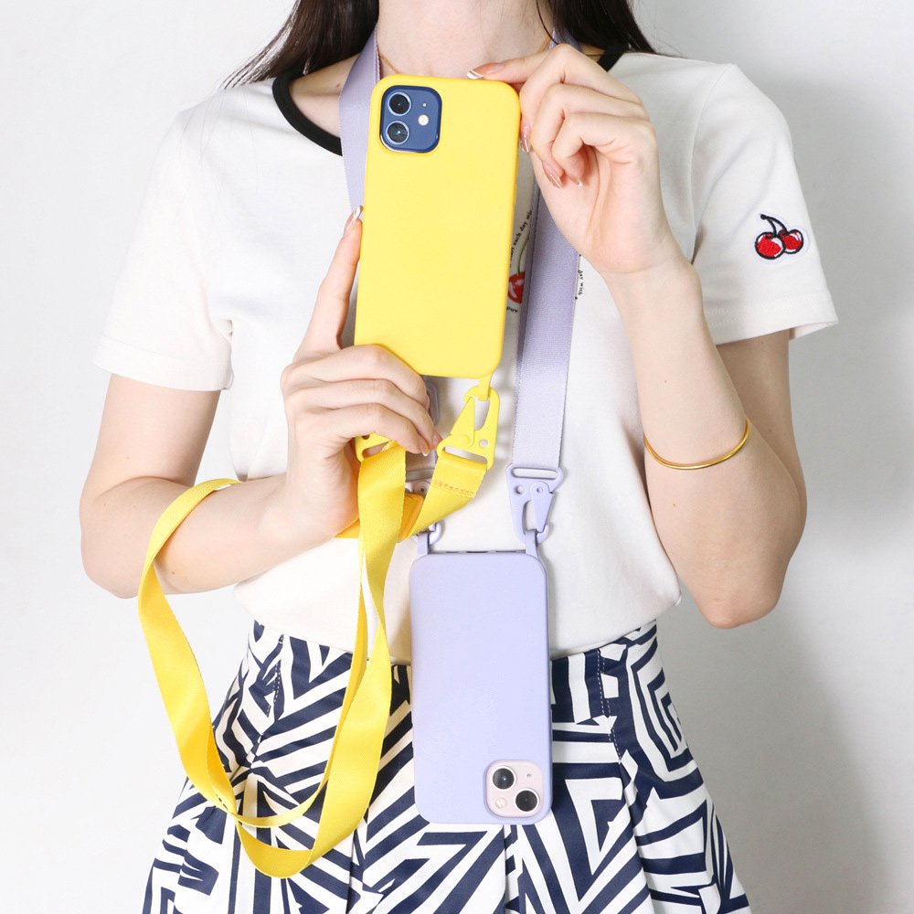 Mobile phone Cover Cord Universal Crossbody Lasso Necklace Rope Patch Dacron Strap Flannnel Tab Tether Phone Lanyard For Iphone