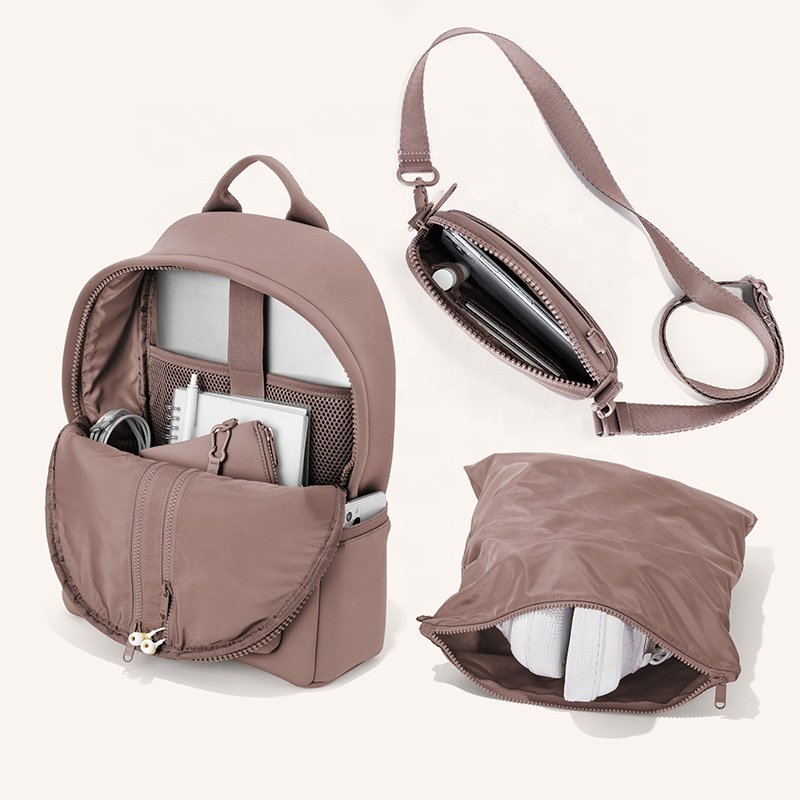 Fashion Large capacity Weekend Travel handbag Gym travel bag Custom Logo Neoprene bag set Man Women backpack
