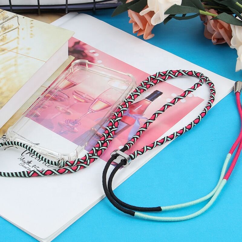Rope Thread Wrapped String Neckband Braided Wire Colorful Phone Straps For Iphone Or Sumsung