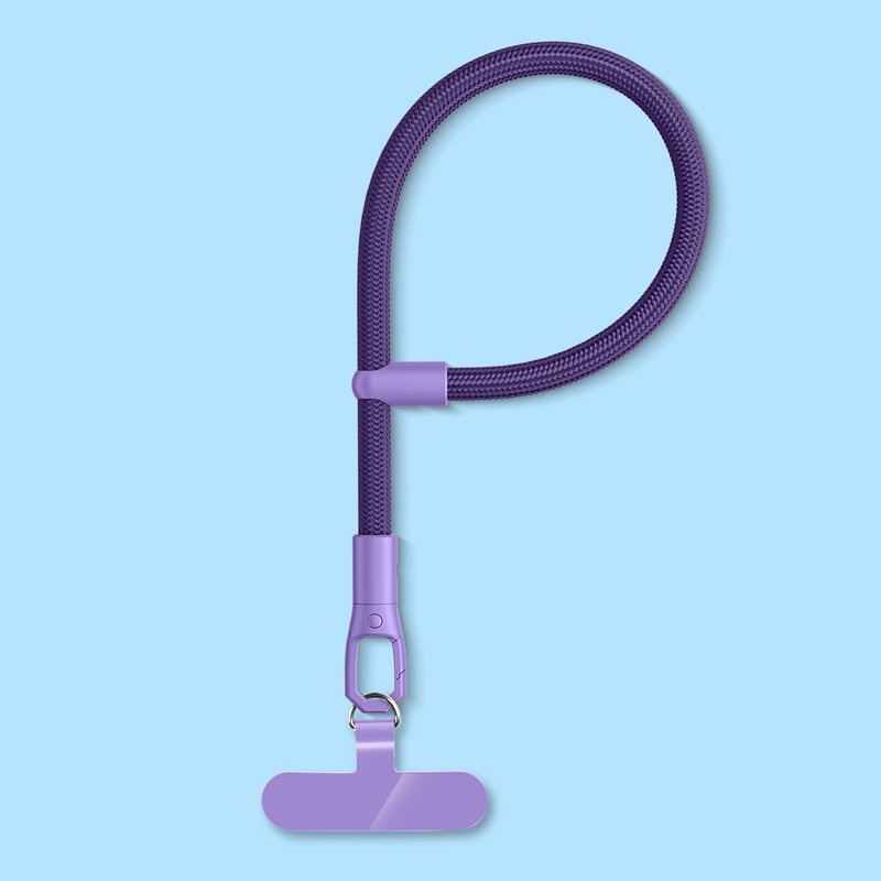 Universal Fashionable Nylon Mobile Phone Lanyard Short Wristlet Keychain Rope with Phone Tether Patch for Cell Phone Use