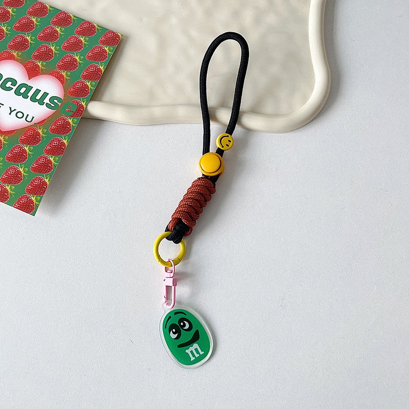 Men and Women's Short Wrist Mobile Phone Straps Water Cup and Key Chain Lash with Personality Chain Portable Bucket Accessory