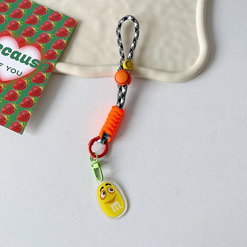 Men and Women's Short Wrist Mobile Phone Straps Water Cup and Key Chain Lash with Personality Chain Portable Bucket Accessory